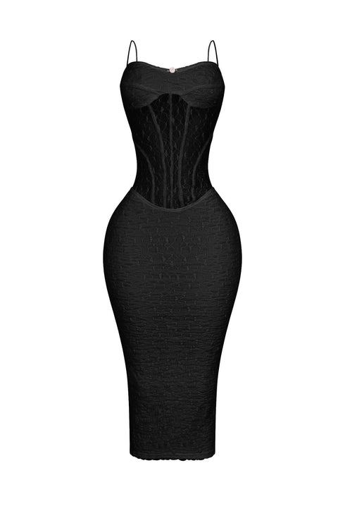 Elaine Mesh Lace Corset Dress